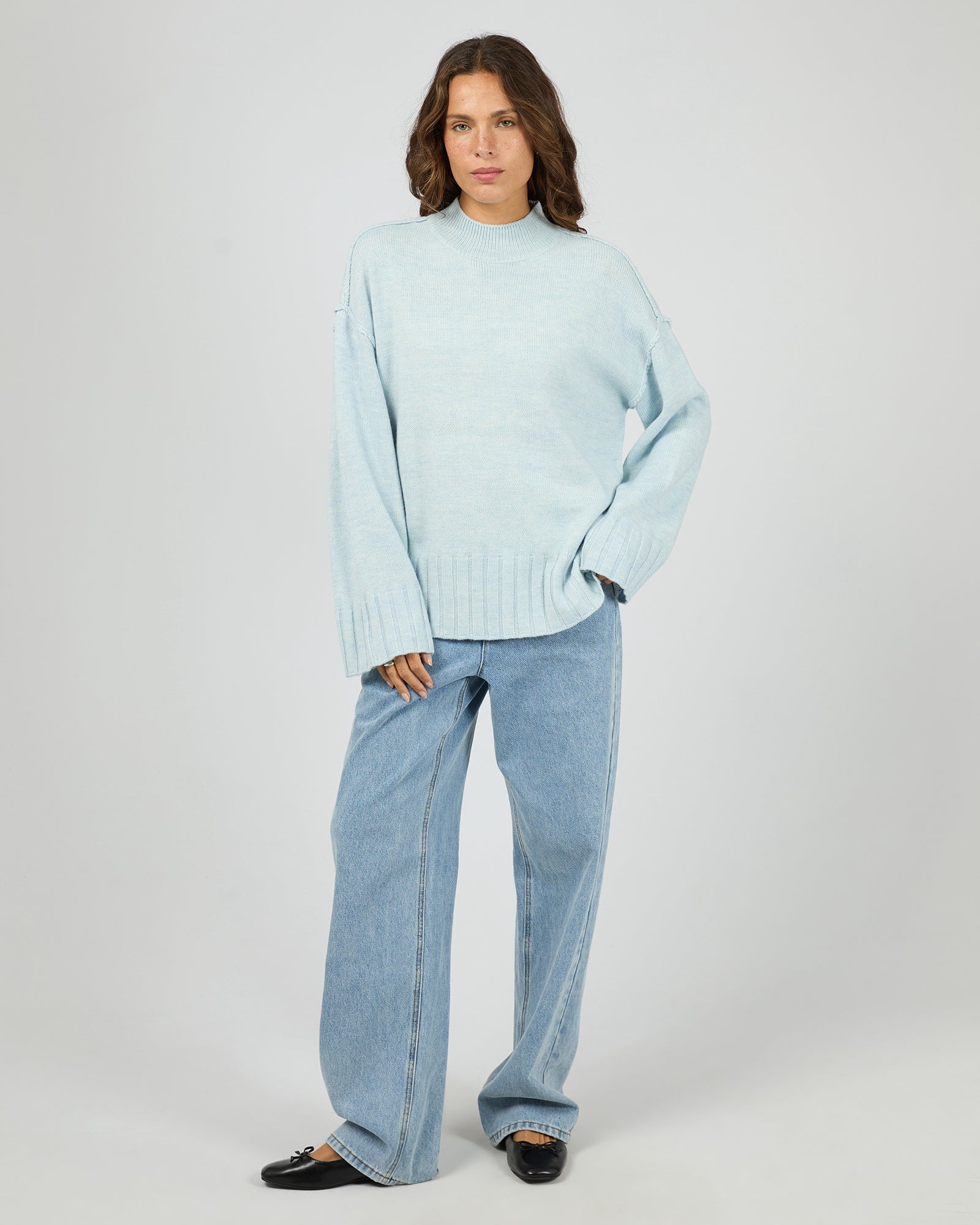 SILENT THEORY / LOTUS KNIT JUMPER / 60X5448.LBU
