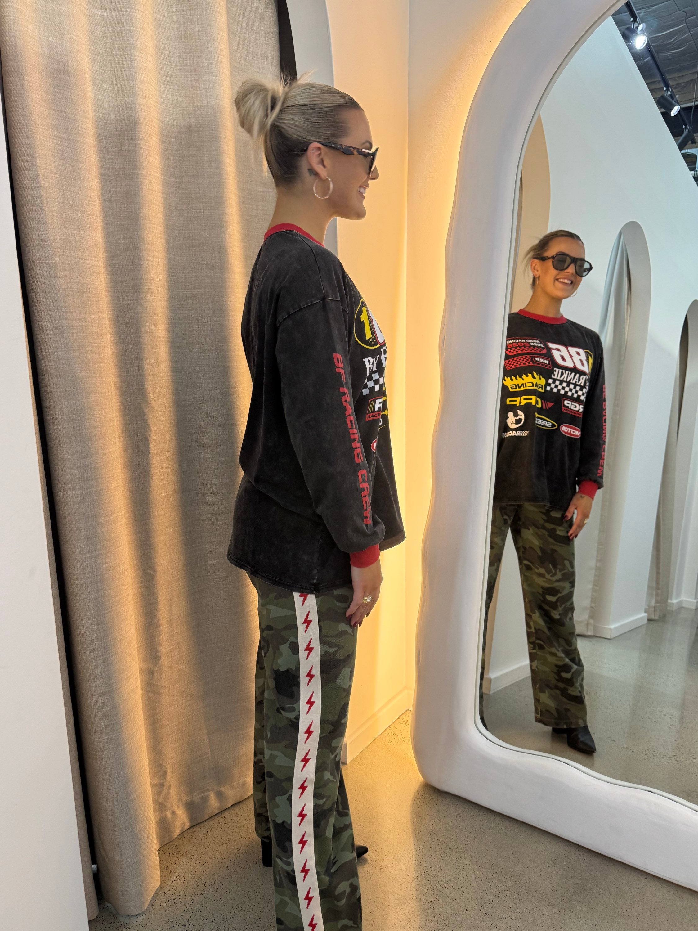 BY FRANKIE / BLACK MOTO LS TEE / 789-1