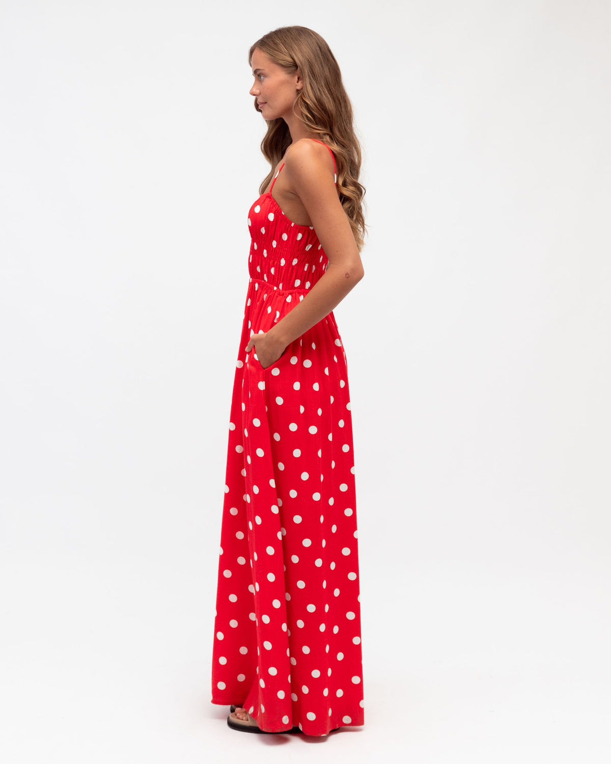 LINEN LUX / MISS POLLY DRESS / VVNE11327-2