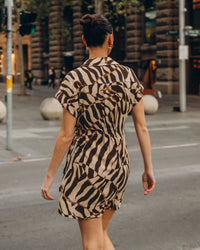 WHITE CLOSET / SAFARI WRAP DRESS / TFE10915