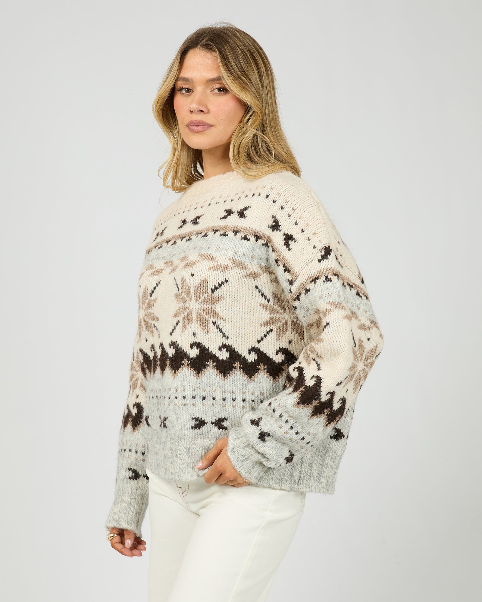 ALL ABOUT EVE / MARINA KNIT CREW JUMPER / 6476218