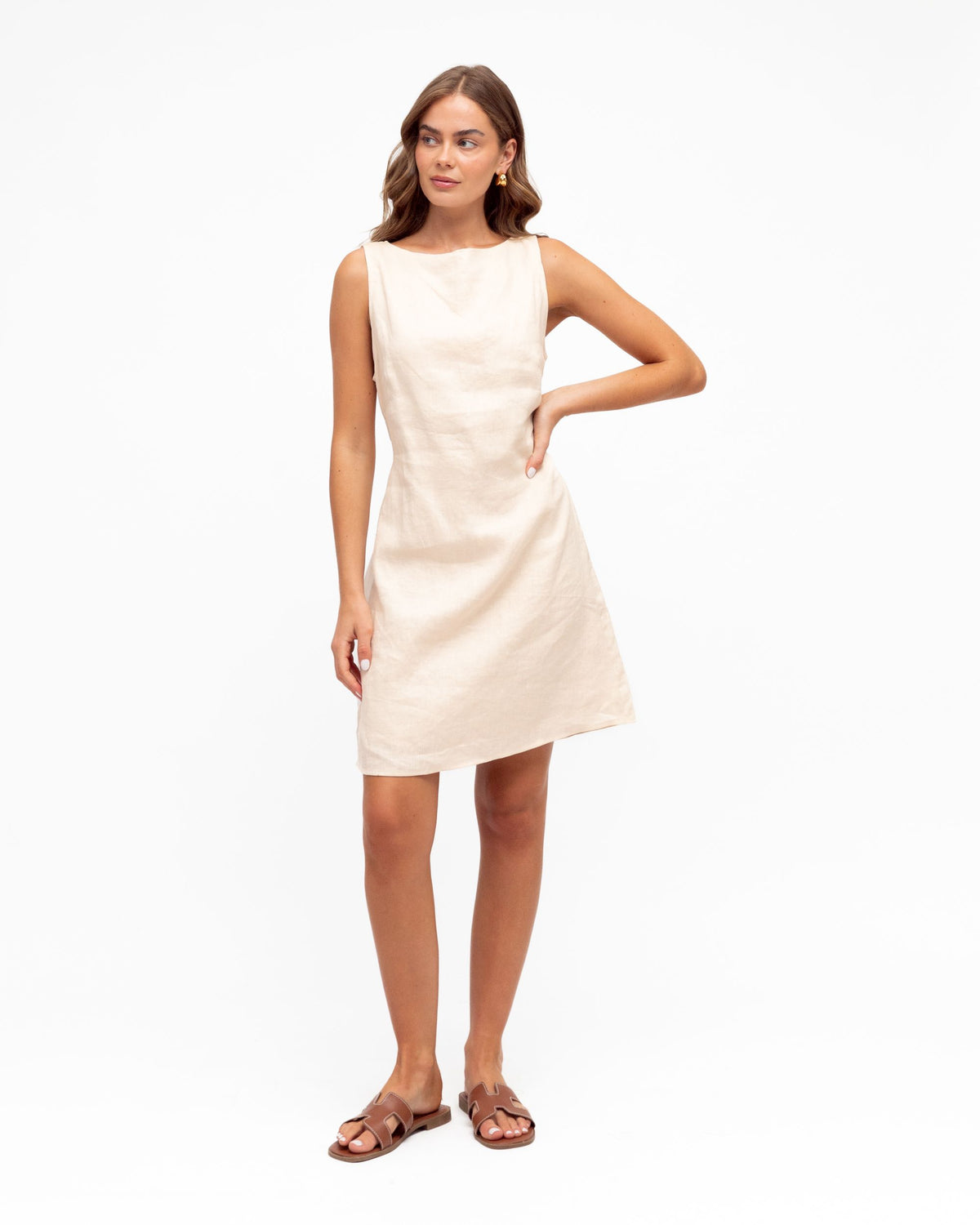 WHITE CLOSET / TIERRA DRESS / NEUTRAL