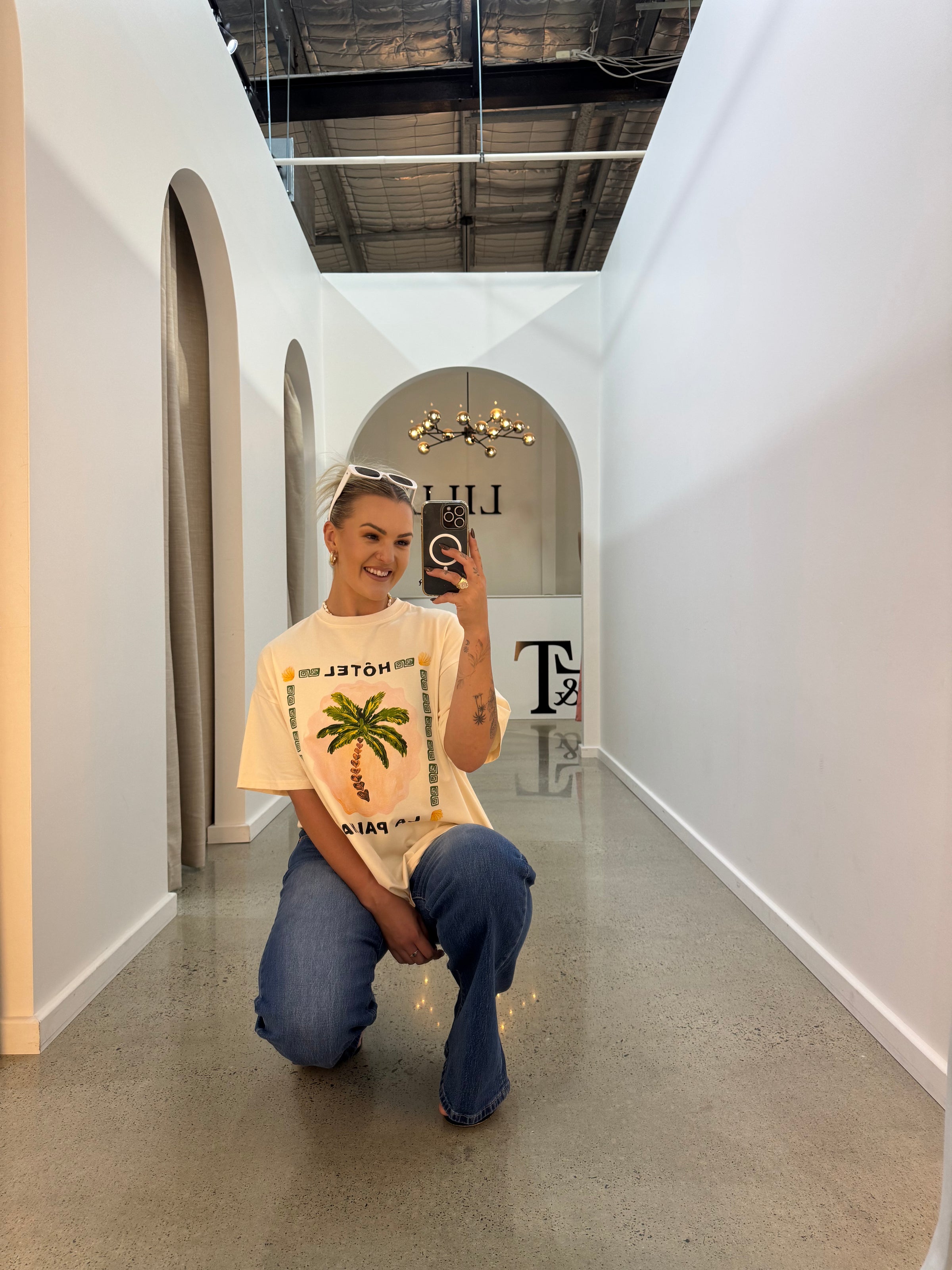 BY FRANKIE / HOTEL LA PALMA TEE / 610-34 / BEIGE