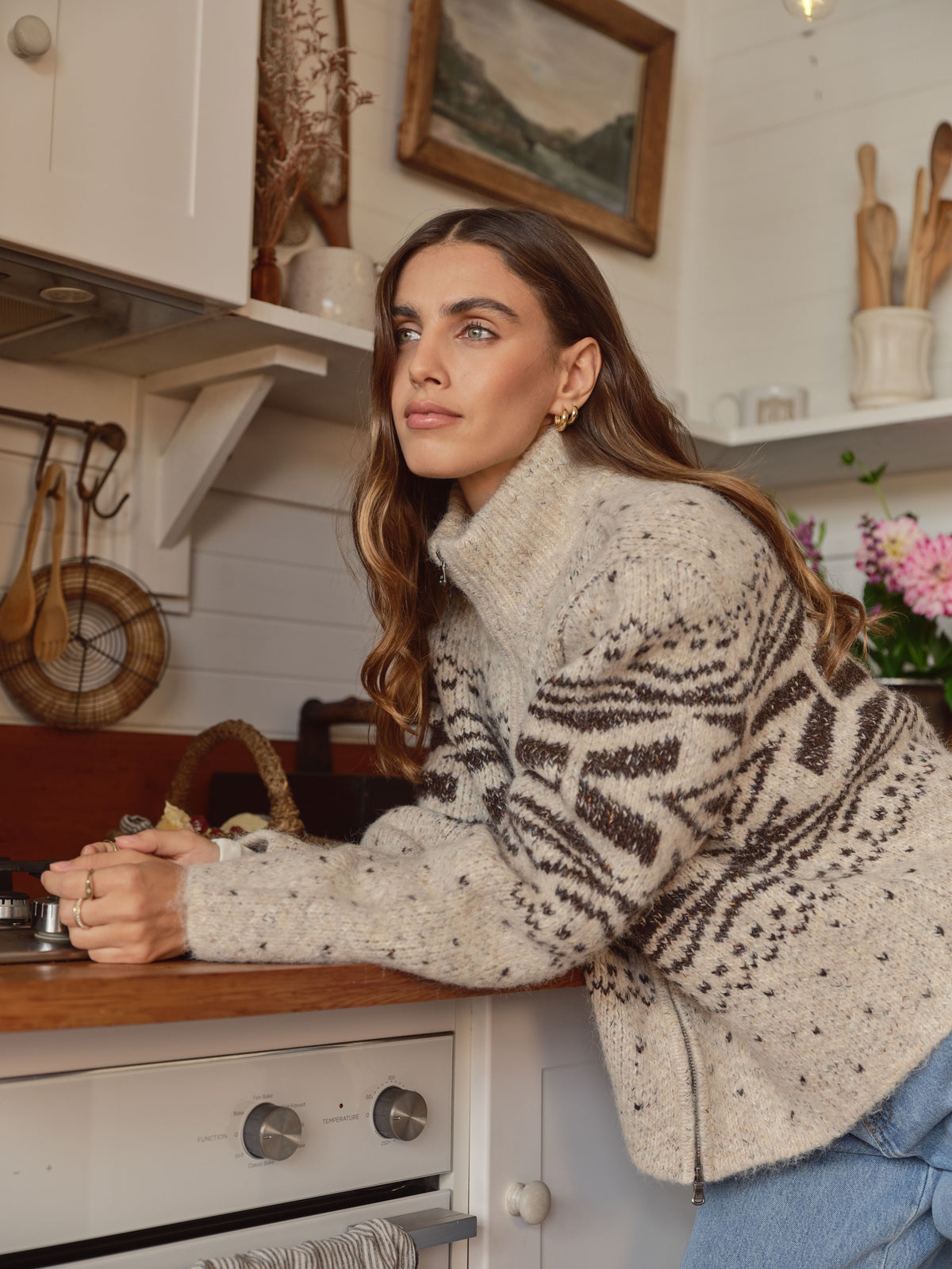 ALL ABOUT EVE / ZOE ZIP THRU CARDIGAN / 6477174.OAT