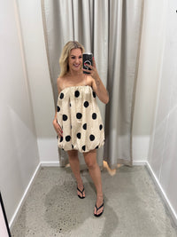 BY FRANKIE / BUBBLE DRESS BEIGE / 214-2