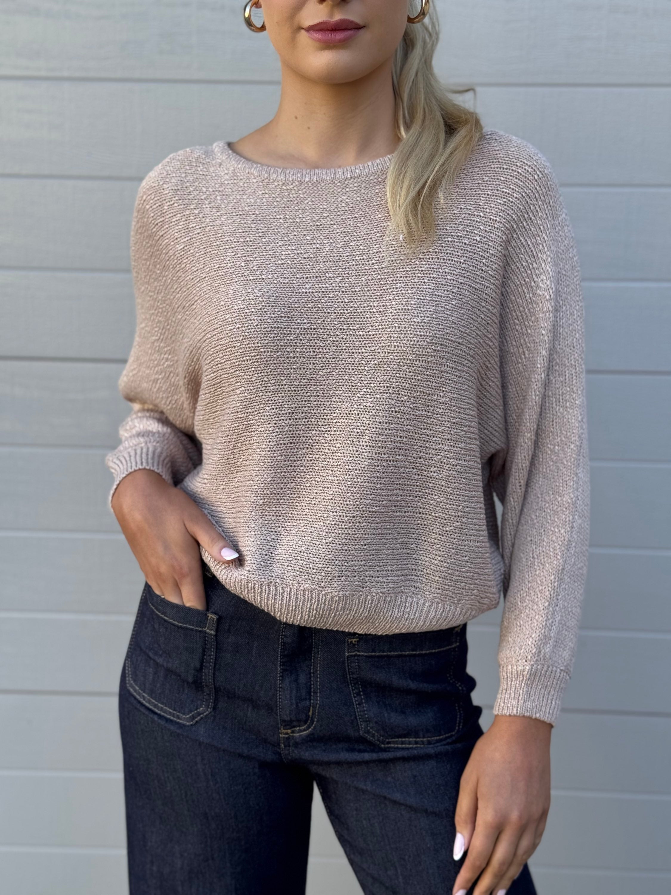 MOST / TAPE BOAT KNIT JUMPER / NUDE / PR16516