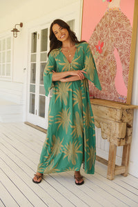 JAASE / ISLAND GREEN DRESS / JAS2108