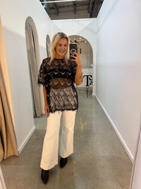 BY FRANKIE / BLACK OVERSIZED TASSEL SEQUIN / 231-14