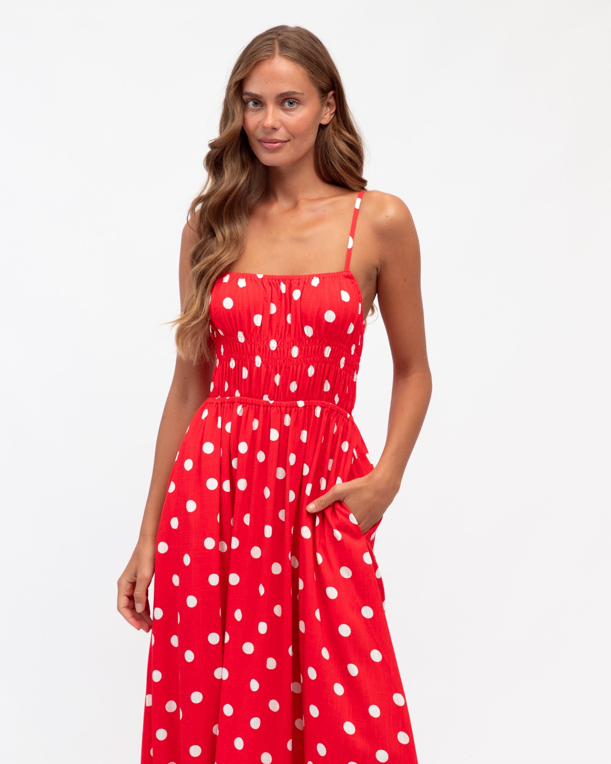 LINEN LUX / MISS POLLY DRESS / VVNE11327-2