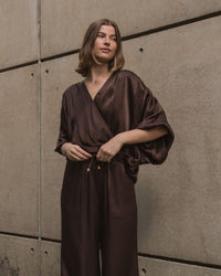 WHITE CLOSET / HERA PANT CHOCOLATE / TF9950-6