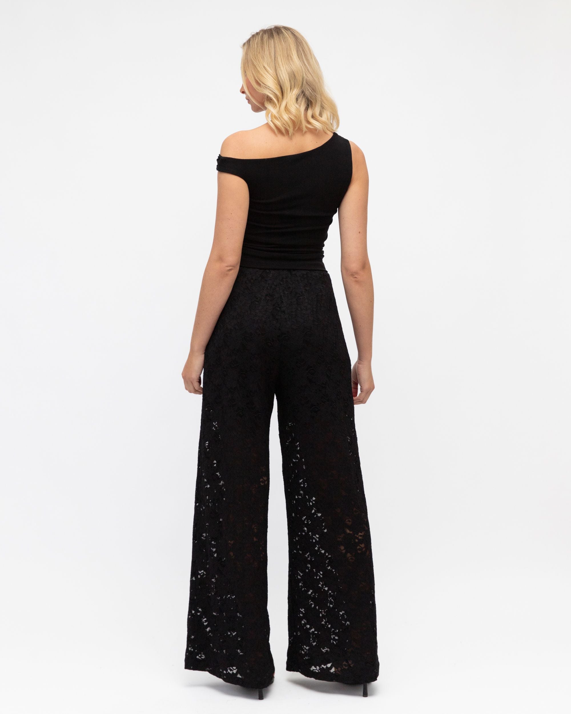 WHITE CLOSET / HOLLYS LACE PANT / BLACK / TF11179