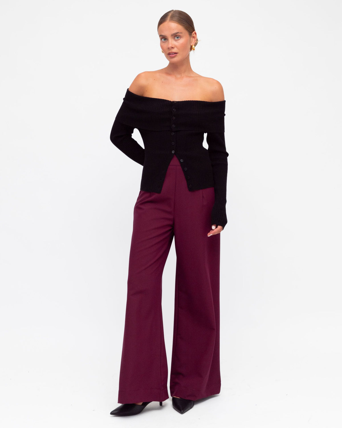 WHITE CLOSET / MAPLE PANTS / WINE / TF7581-82