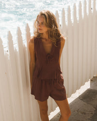 EBBY & I / PRETTY PLEATED TOP / VV11701