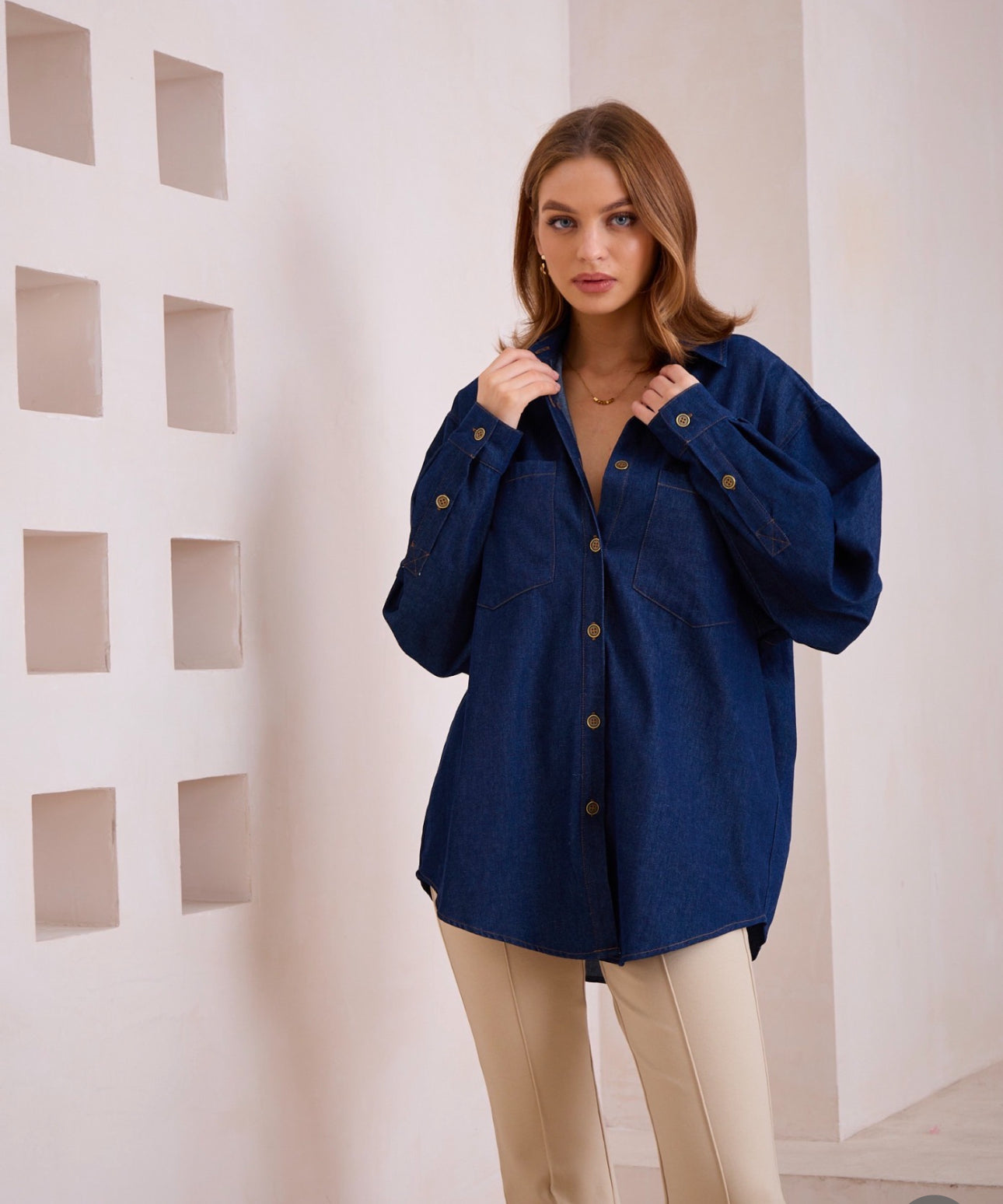 IRIS MAXI / DENIM JACKET / 2022109-2