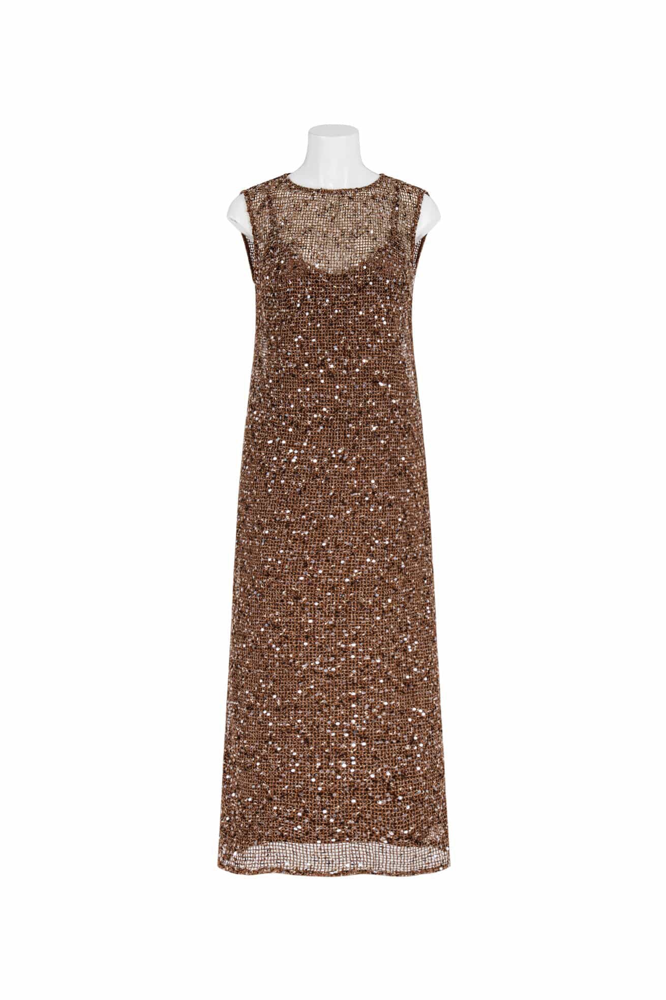 ALL ABOUT MARY / CHOC SEQUINS DRESS /  EW8319M