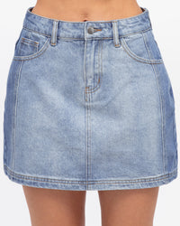 Two tone Denim Skirt