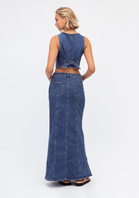 Firecracker Denim Skirt