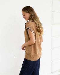 EBBY & I / REMIN VEST / TAN / VV11277