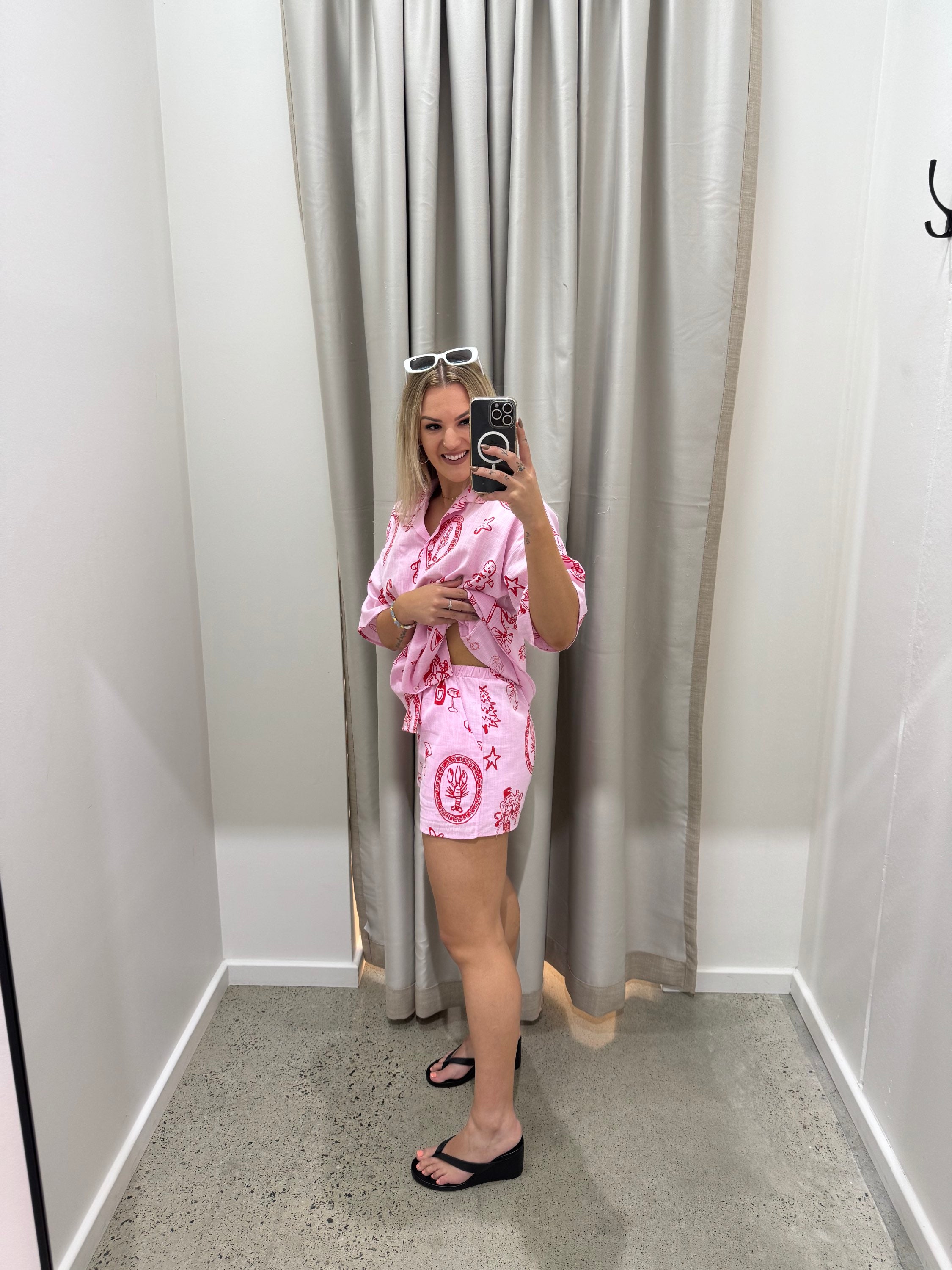 BY FRANKIE / SANTA SHORTS / PINK / 134