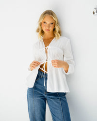 PAPER HEART / HEMWAY SHIRT / WHITE