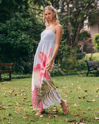 WHITE CLOSET / ISLAND FLORAL MAXI DRESS / TFE10903-1