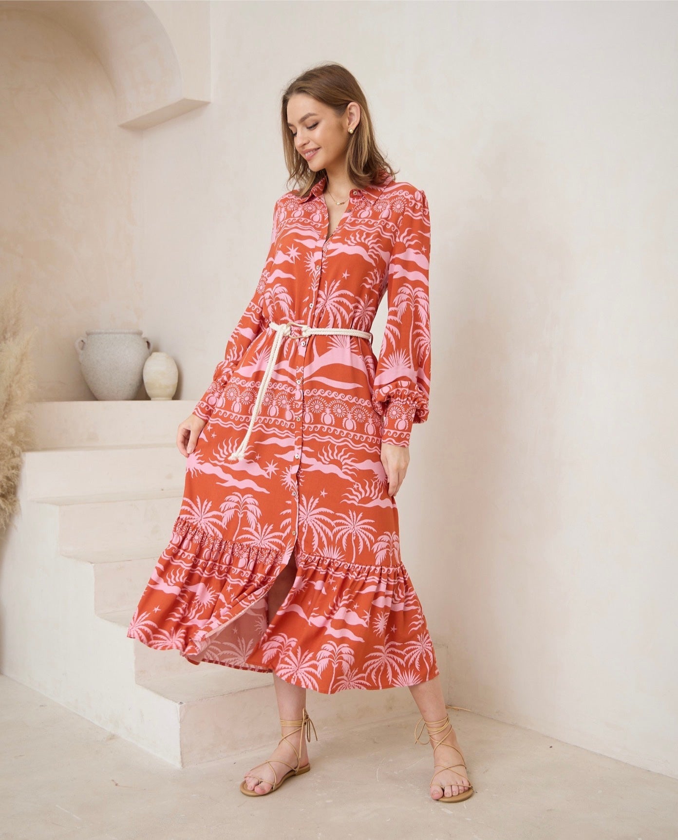 IRIS MAXI / PALM DRESS / 2012171-1