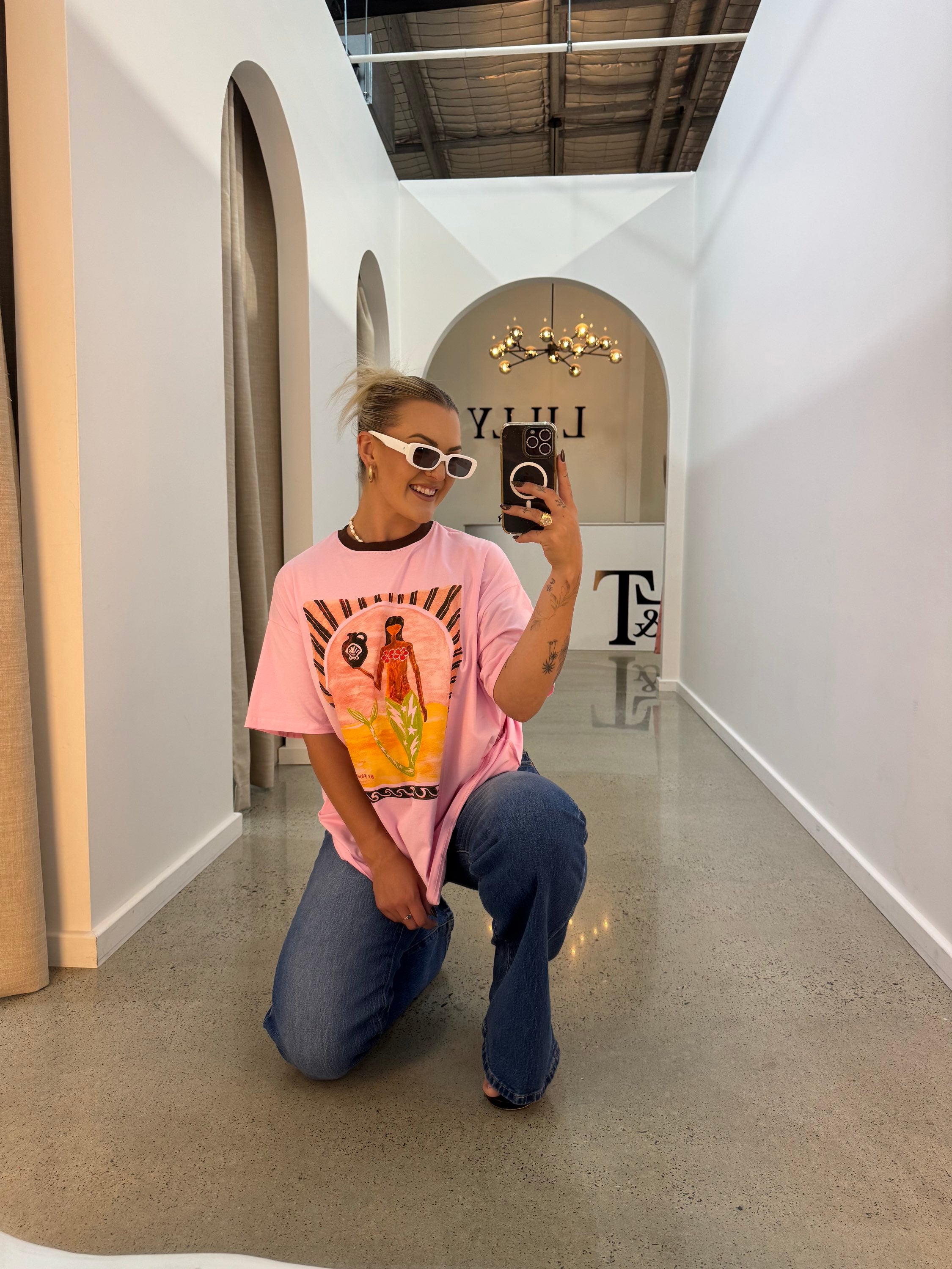 BY FRANKIE / PINK VASE TEE / 610-39