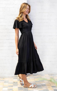 BOHO AUSTRALIA / BLEVINS DRESS / BLACK / C25345469