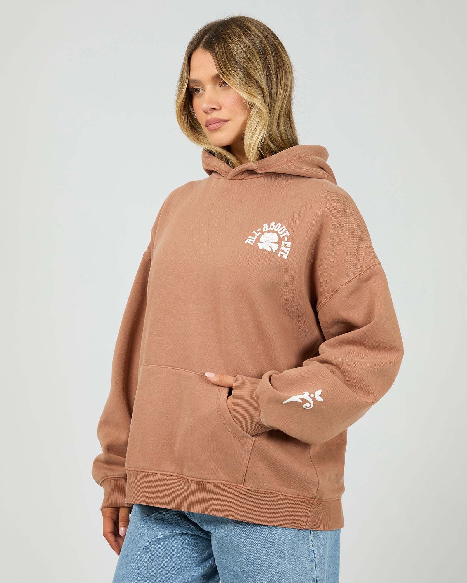 ALL ABOUT EVE / FLOWER CO HOODIE / 6476162.CINN