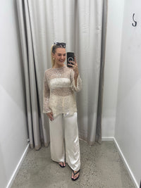 BY FRANKIE / BEIGE SEQUINS L/S / 837-2