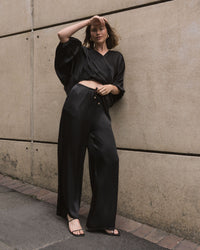 WHITE CLOSET / HERA PANT BLACK / TF9950-6
