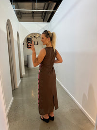 BY FRANKIE / CHOC SIDE PANEL MAXI DRESS / 875-1