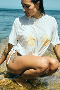 INDIGO & WOLFE / SHELBY TEE / WHITE
