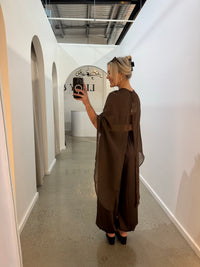 BY FRANKIE / CHOCOLATE PONCHO TOP / 886-3