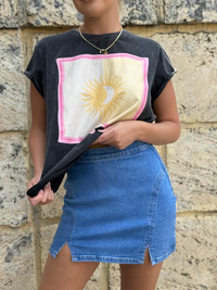COUNTRY DENIM / SEAMS THAT WAY DENIM SKIRT / MID