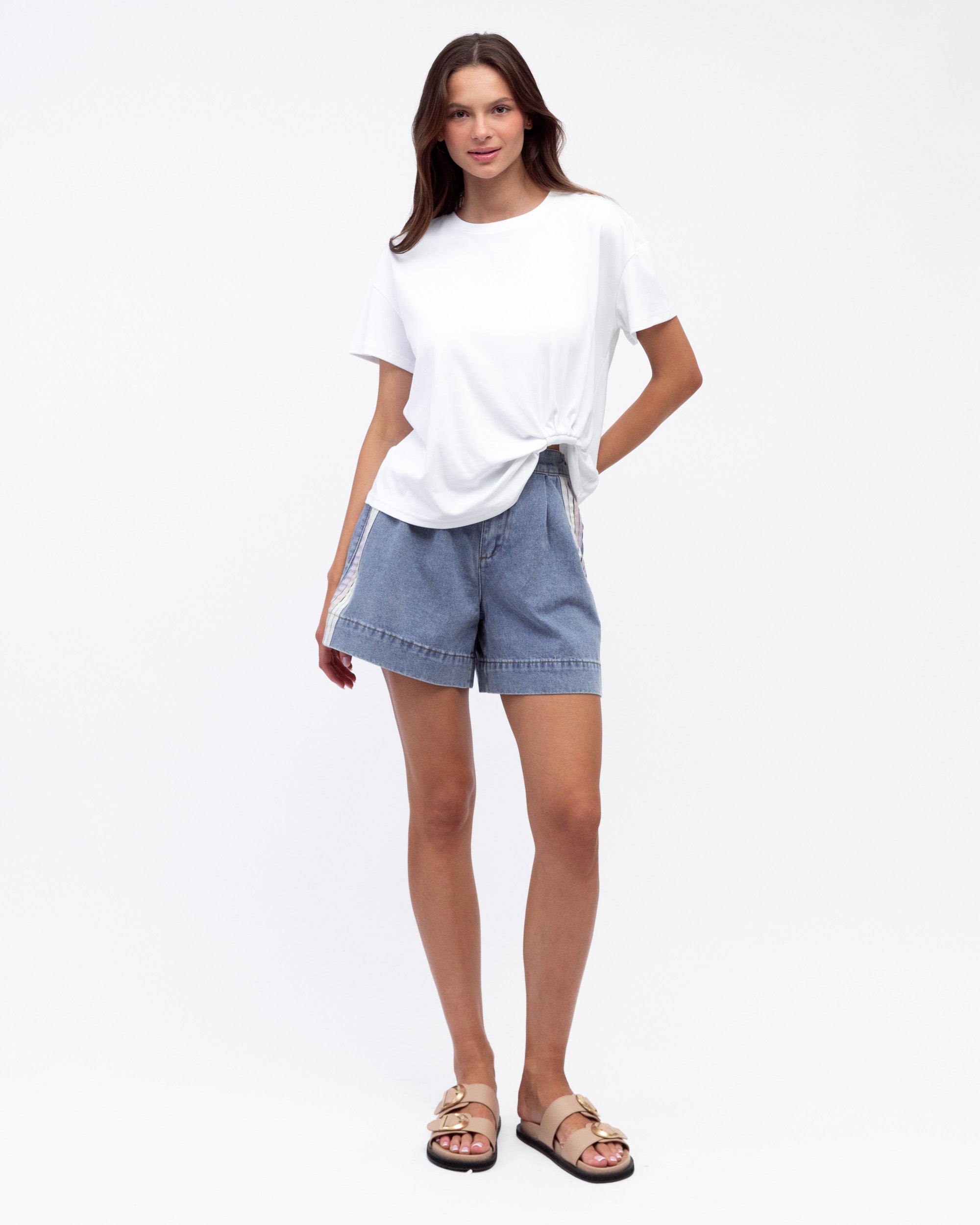 LABEL OF LOVE / EASY TUCK TEE WHITE / LOL70453