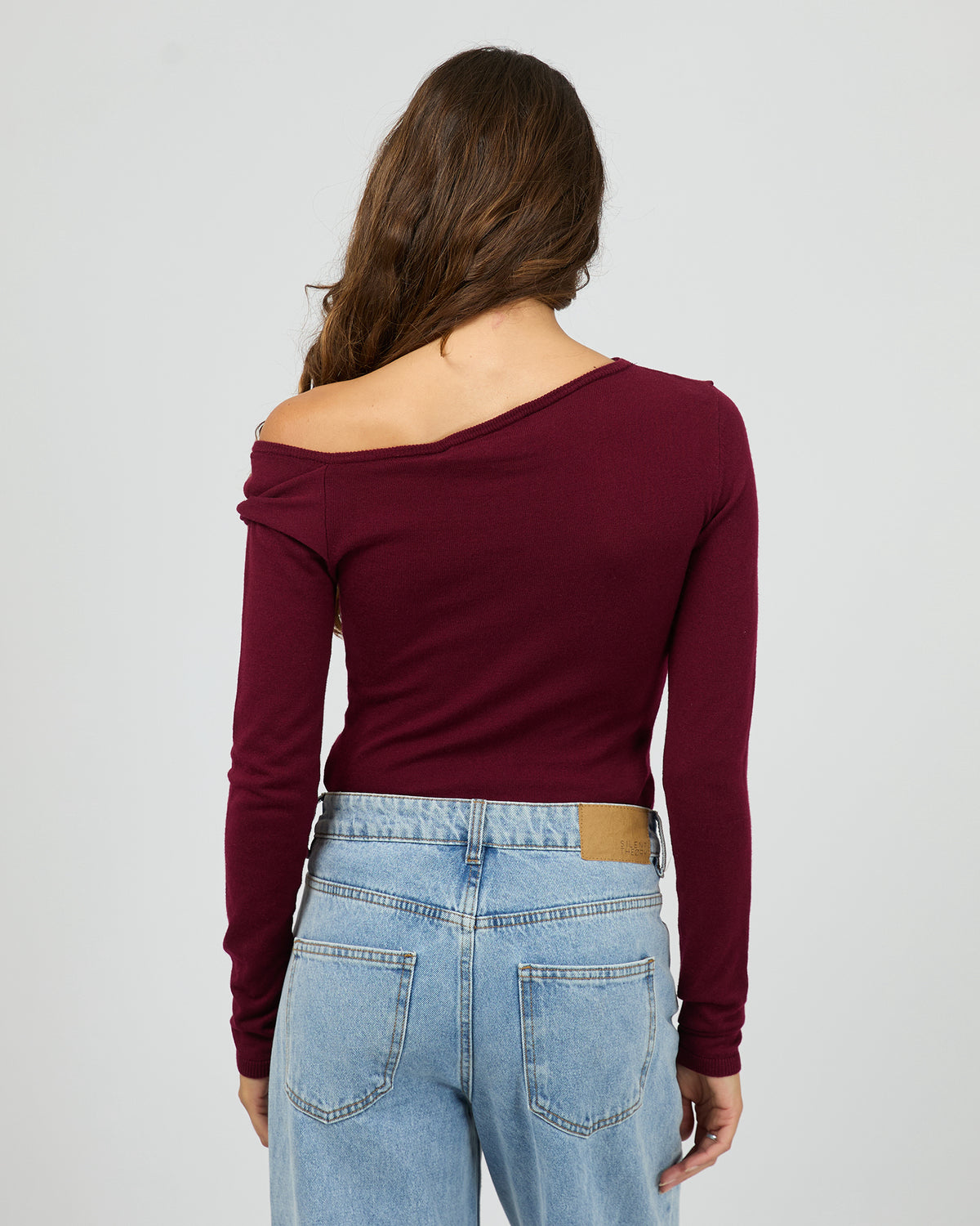 SILENT THEORY ASHTON KNIT LAYERED LS TOP / 60X5444.CHRY