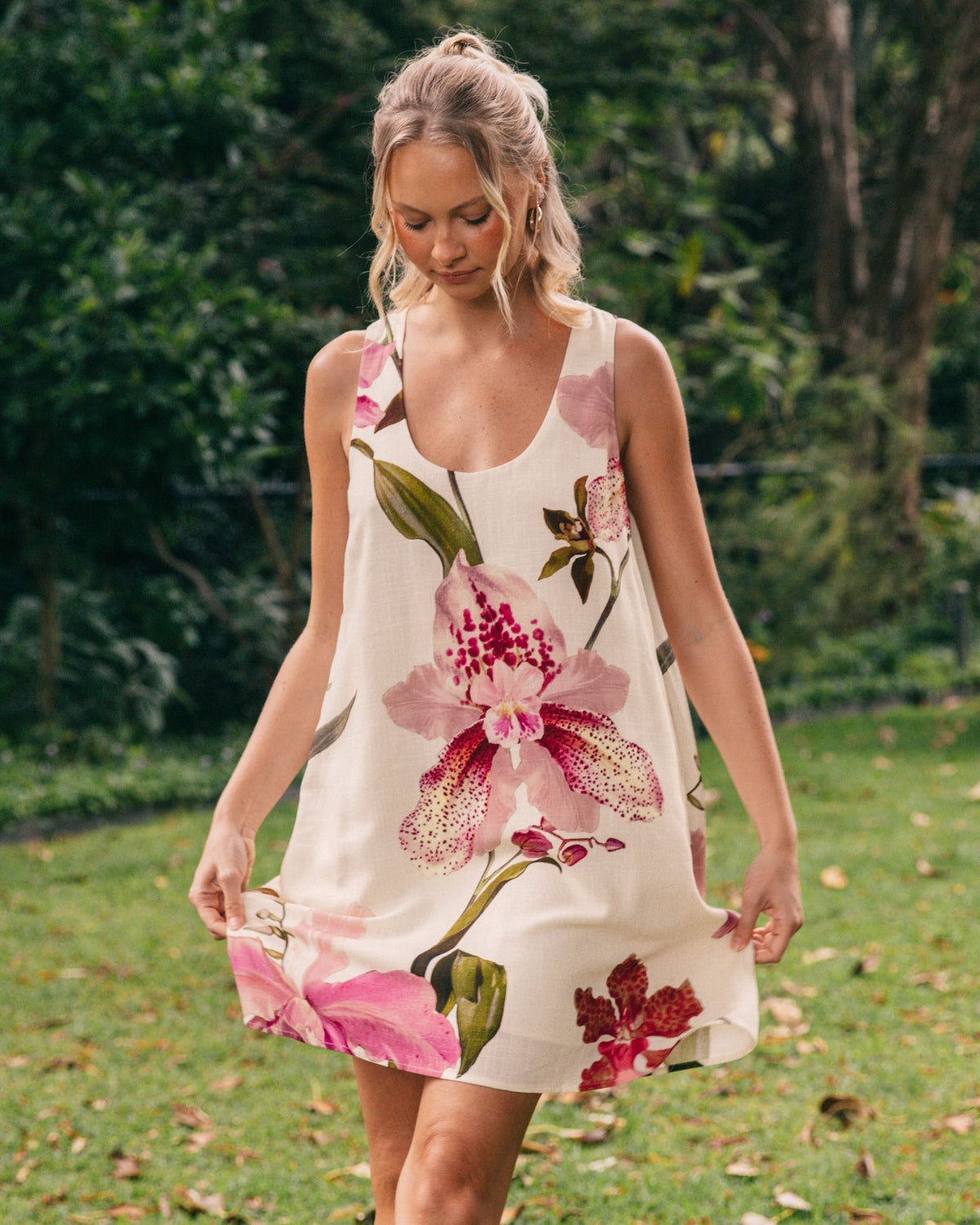 WHITE CLOSET / FLORAL DRESS / TFE11478-1
