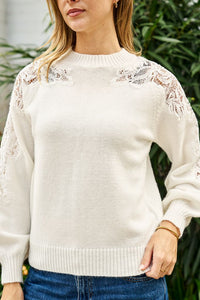 BOHO AUSTRALIA / REUBEN SWEATER / WHITE / BK26466006