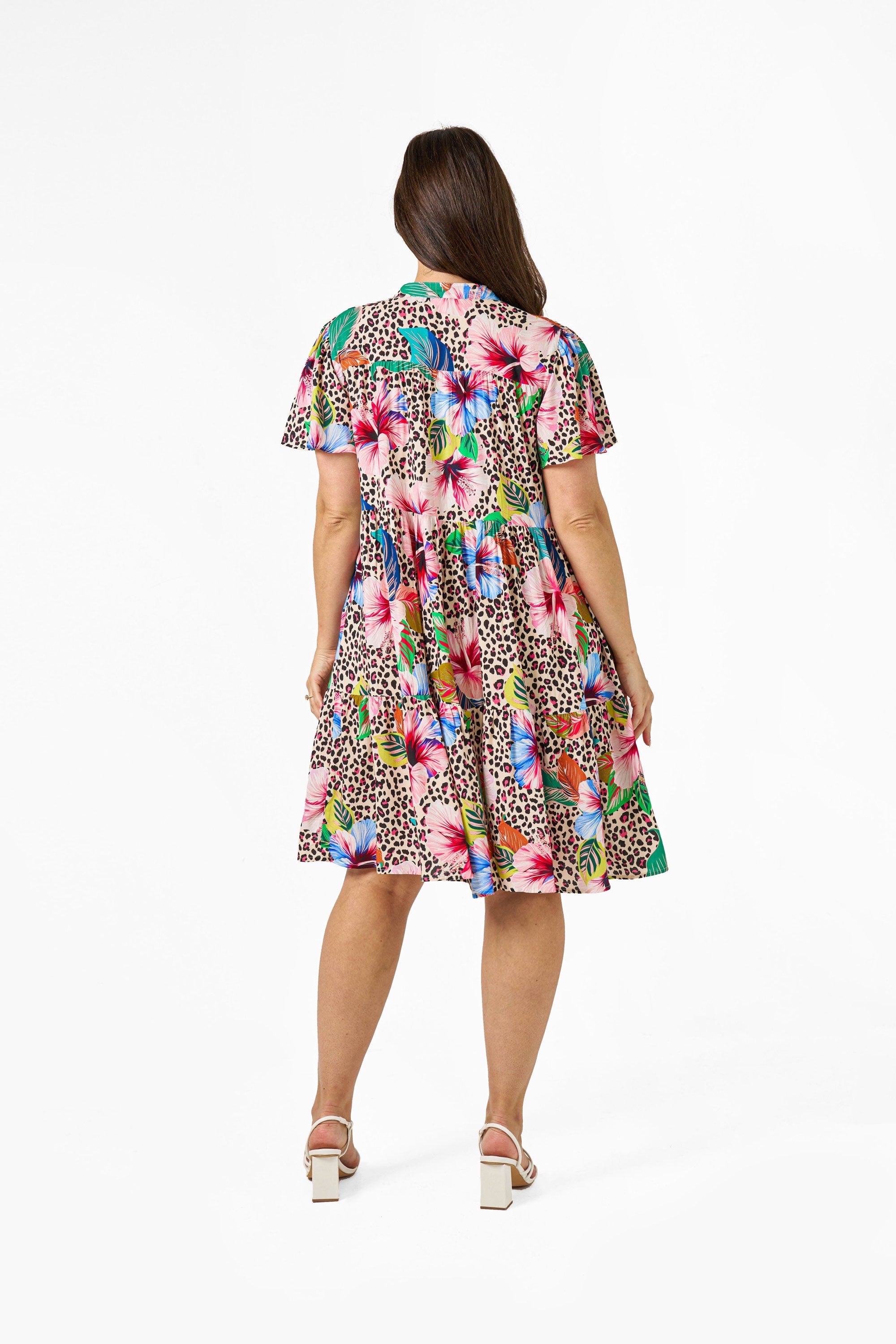 BOHO AUSTRALIA / WILD PETAL KNEE LENGTH DRESS