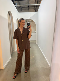 BY FRANKIE / CHOCOLATE LACE PANT / 244-3
