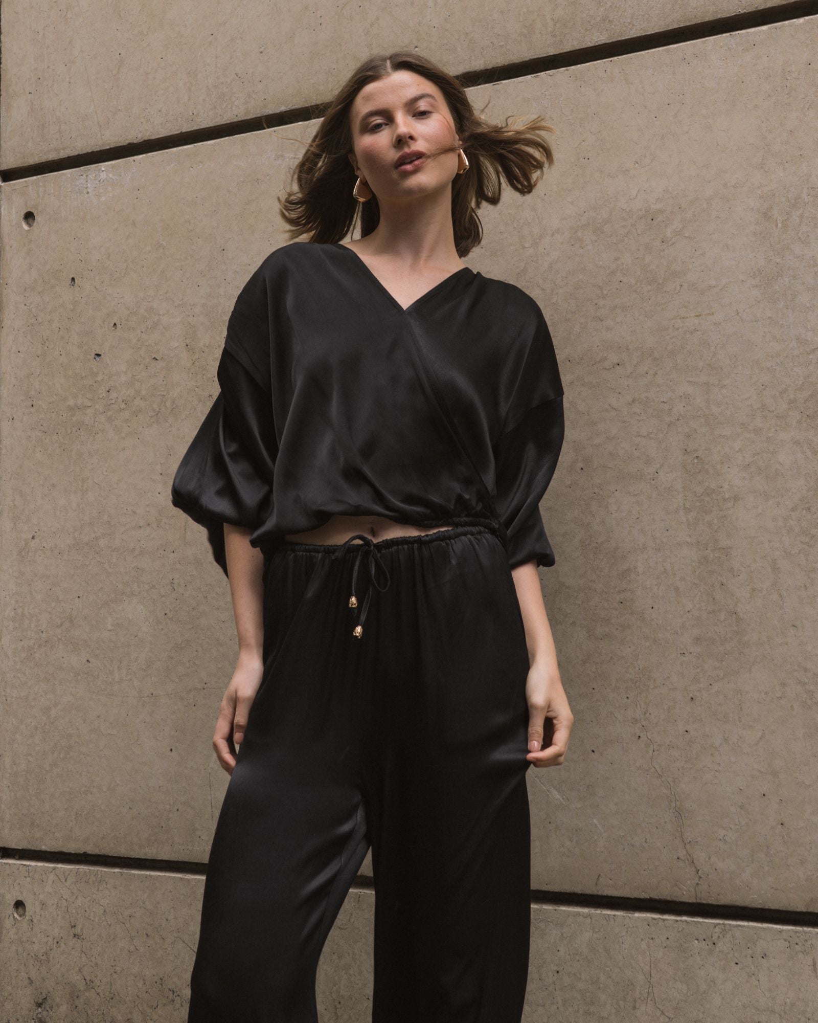 WHITE CLOSET / HERA PANT BLACK / TF9950-6
