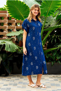 BOHO AUSTRALIA / FLOWER  BLUE DRESS / C25192609