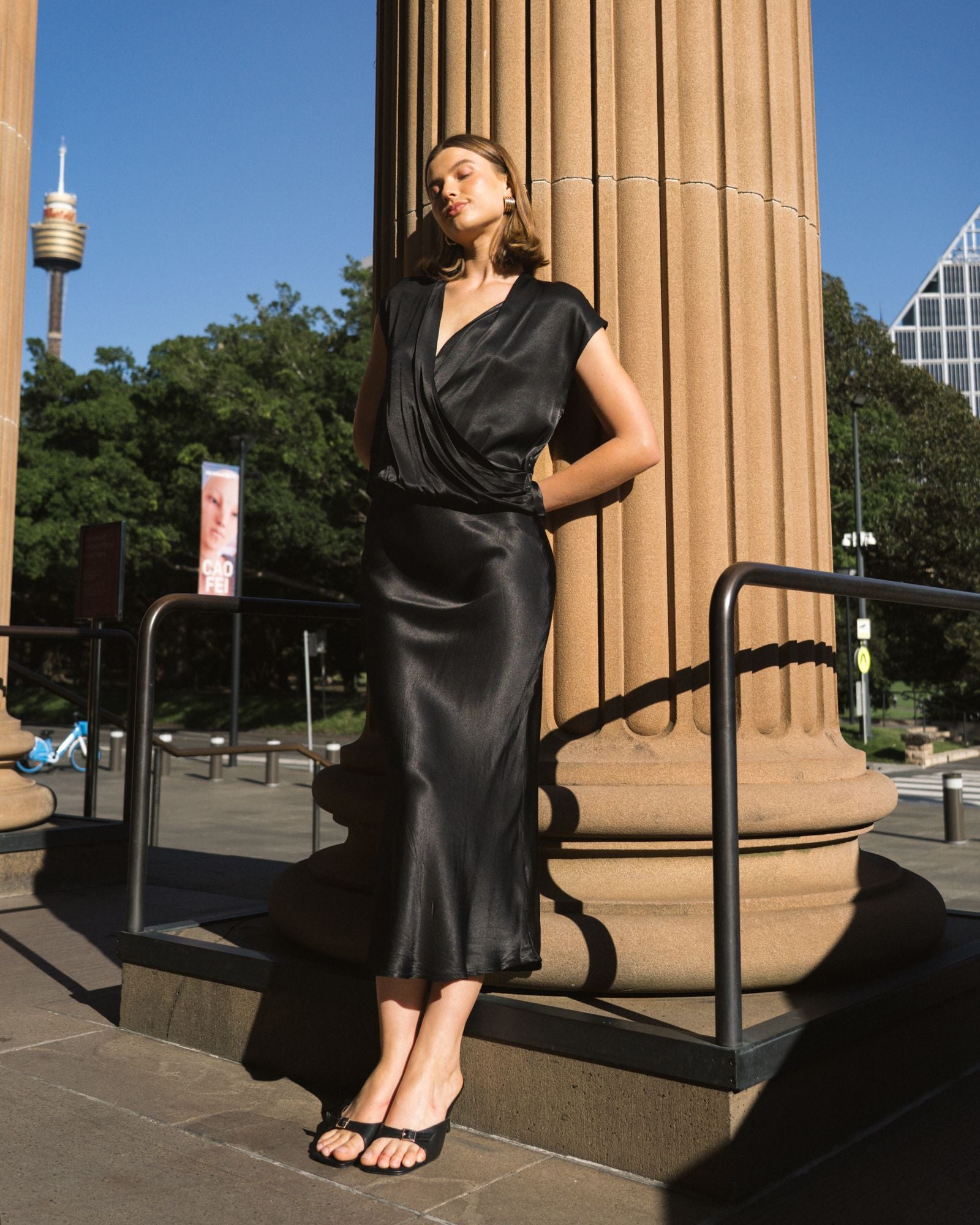 WHITE CLOSET / NIGHTFALL SKIRT BLACK  / TF8320-6