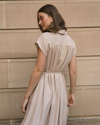 WHITE CLOSET / MARIETTE SHIRT DRESS / NATURAL / TF10746