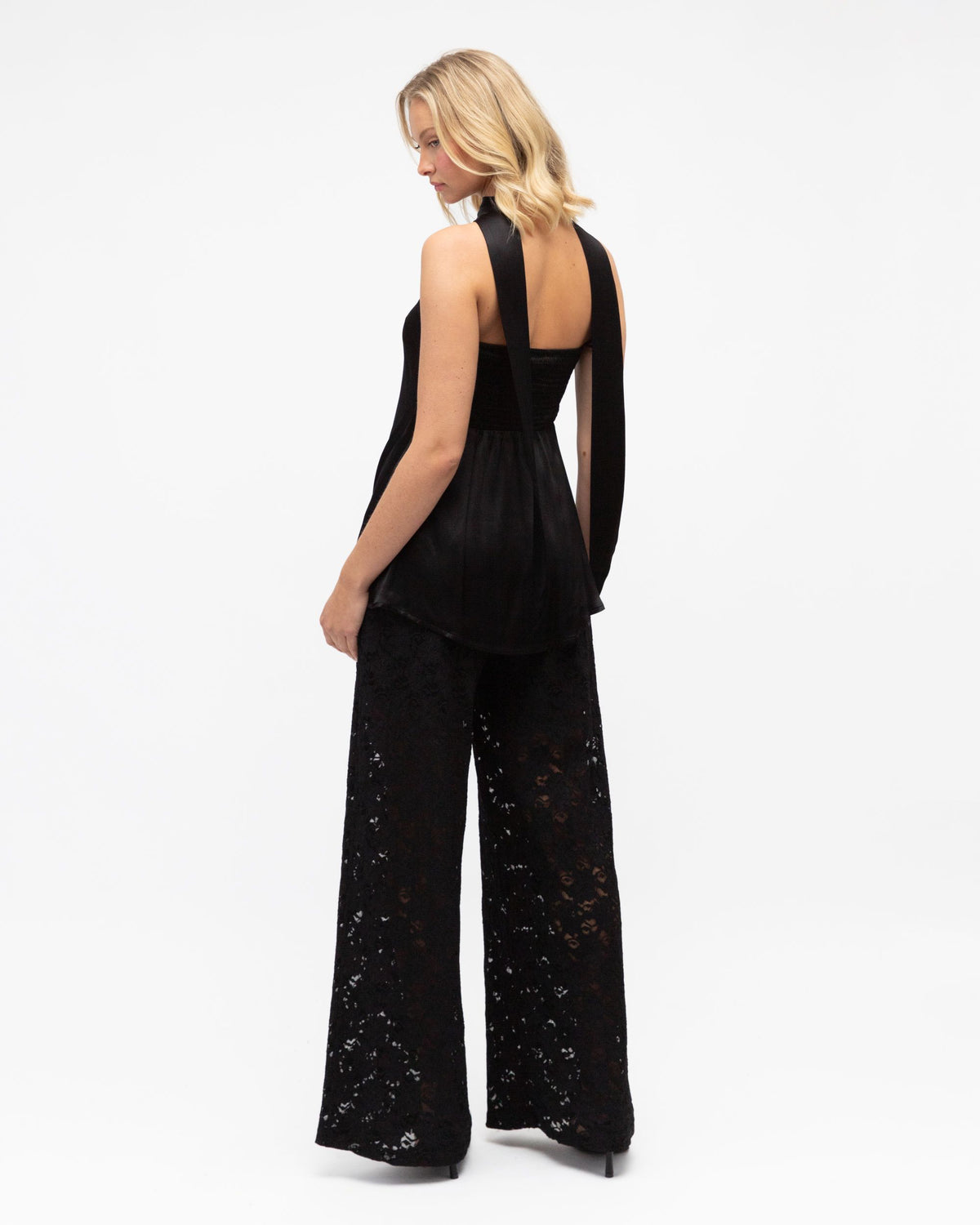 WHITE CLOSET / HOLLYS LACE PANT / BLACK / TF11179