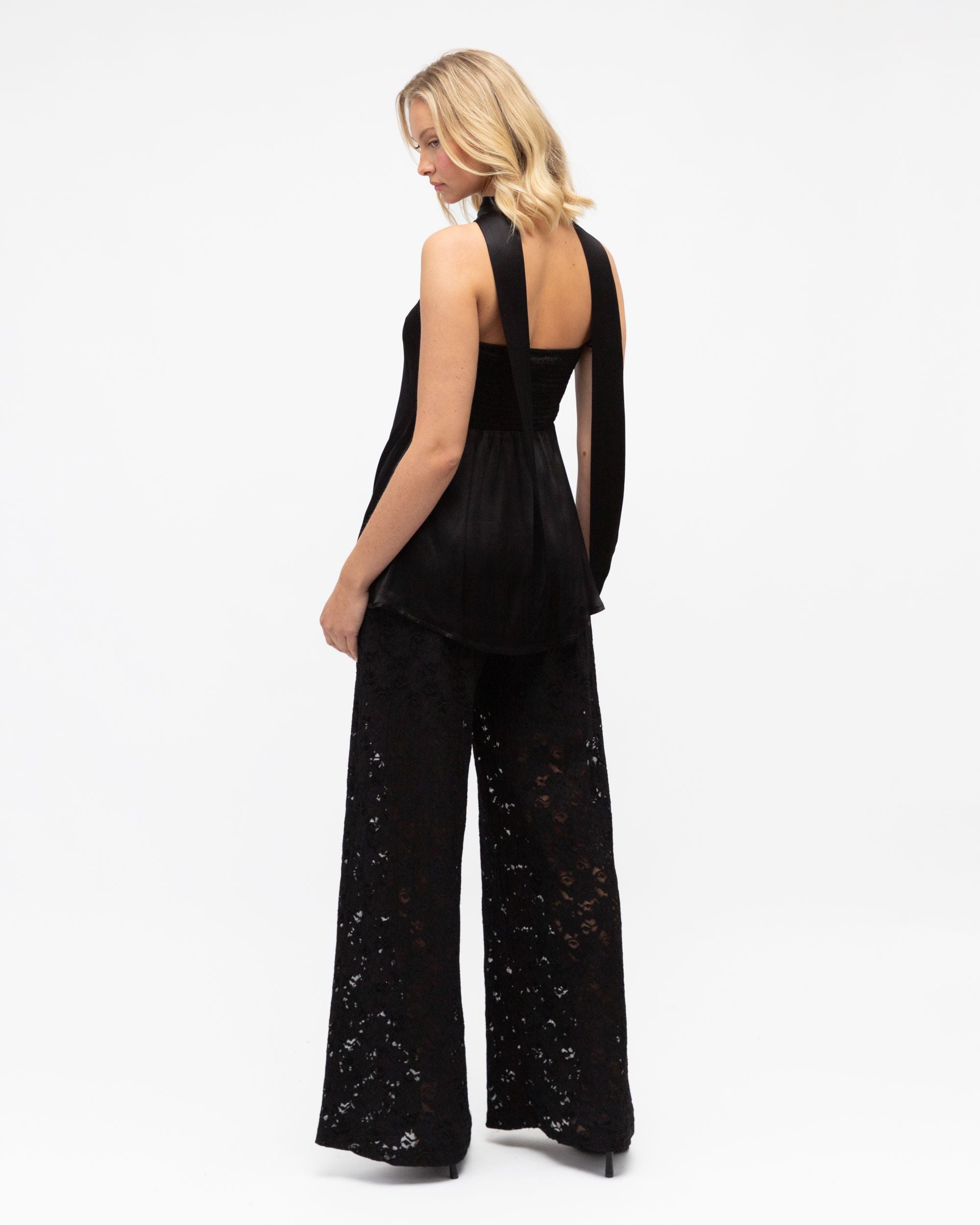 WHITE CLOSET / HOLLYS LACE PANT / BLACK / TF11179