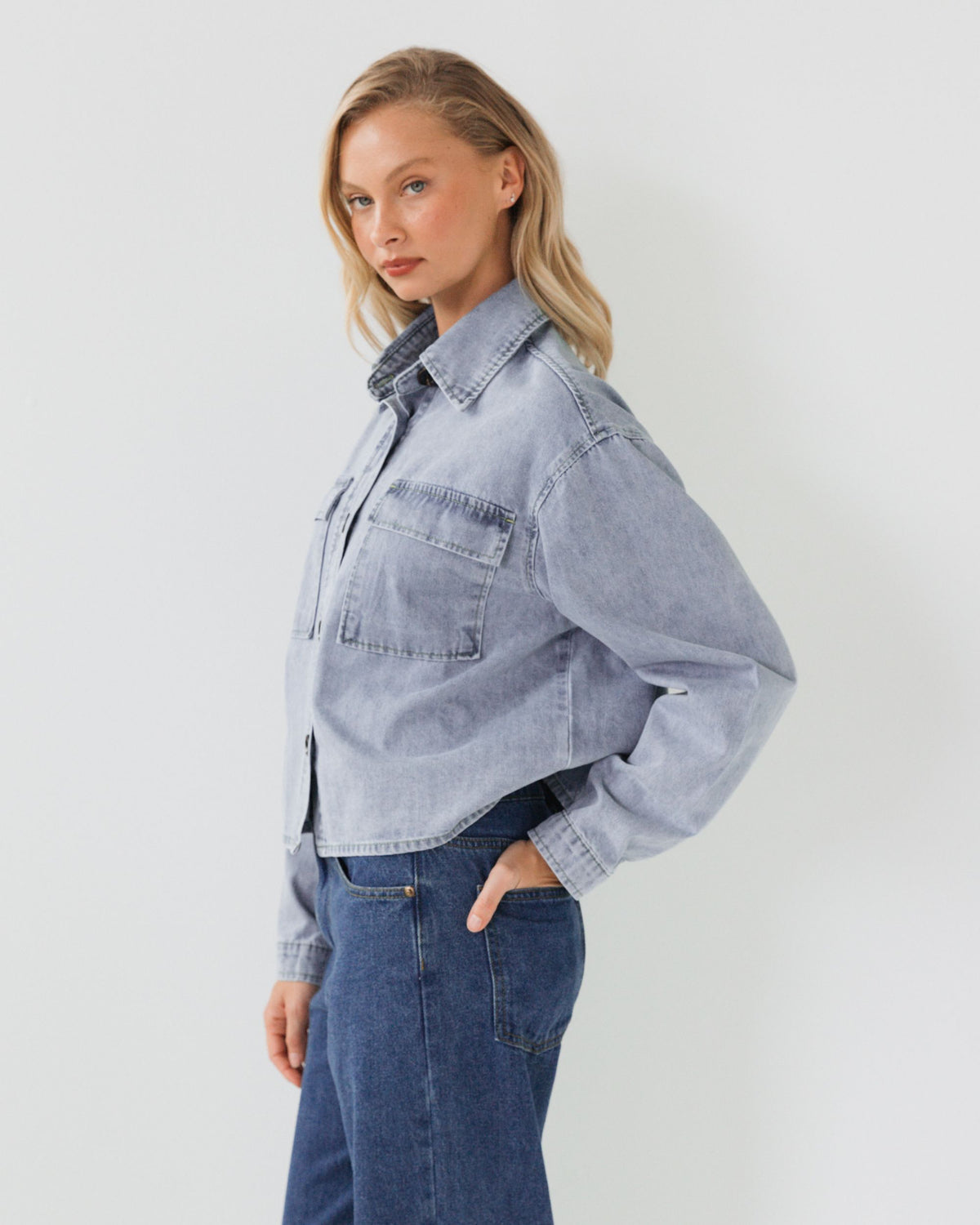WHITE CLOSET / DION DENIM JACKET/ TF11635