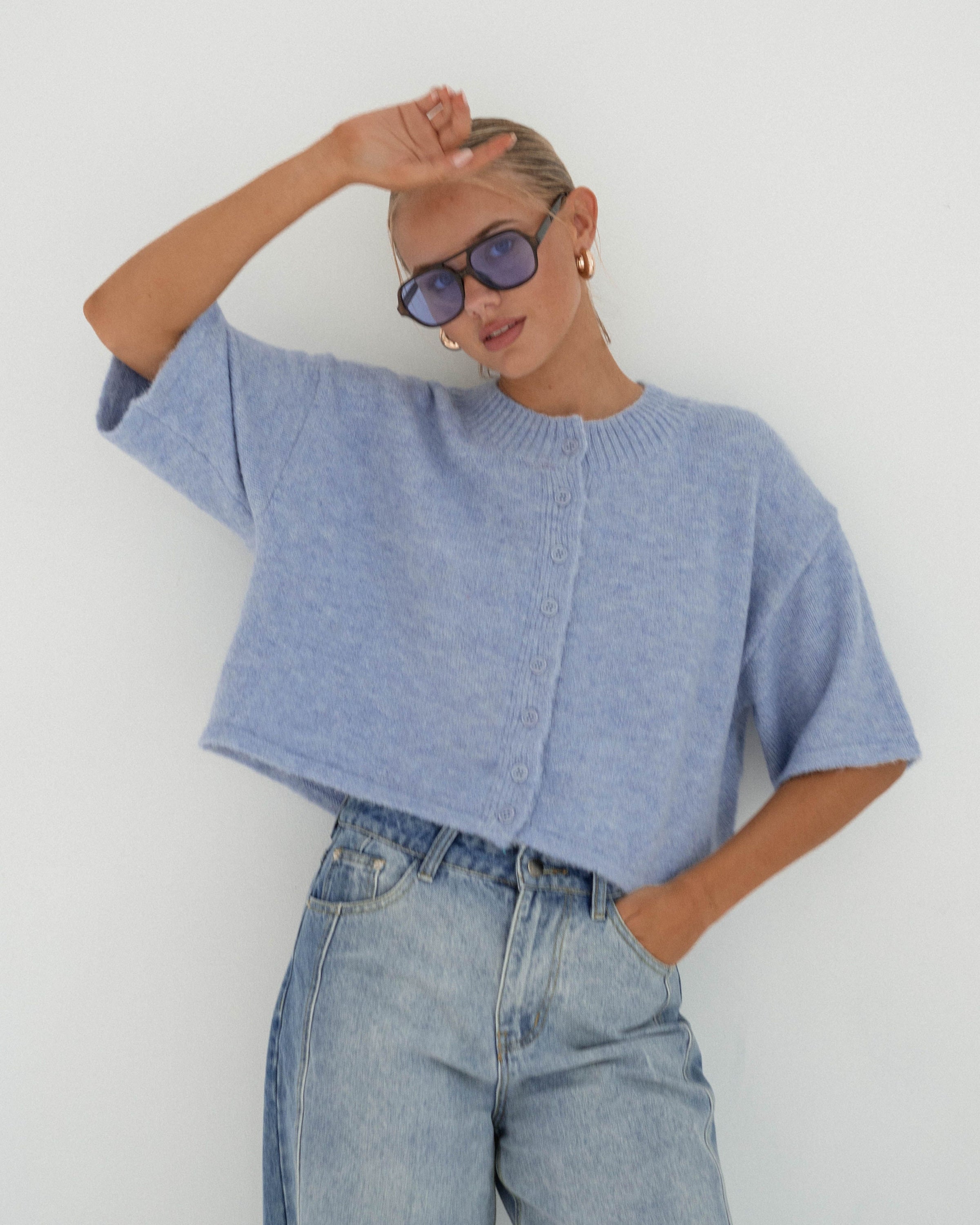 PAPER HEART / SIMONE CARDIGAN / LIGHT BLUE / PH12130