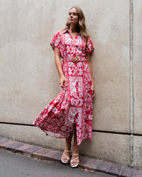 LINEN LUX / SUNDOWNER MAXI DRESS / VVNE11093